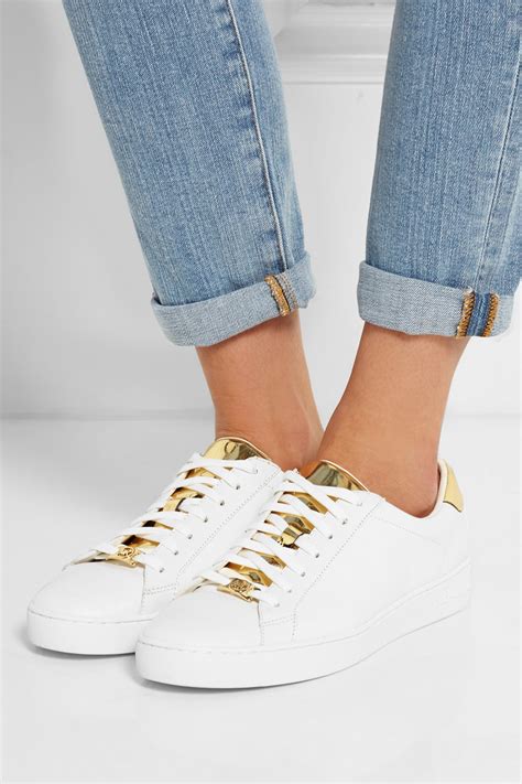 michael kors leather trainers women.